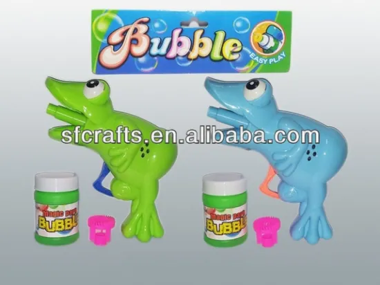 Funny frog bubble gun toy for kids