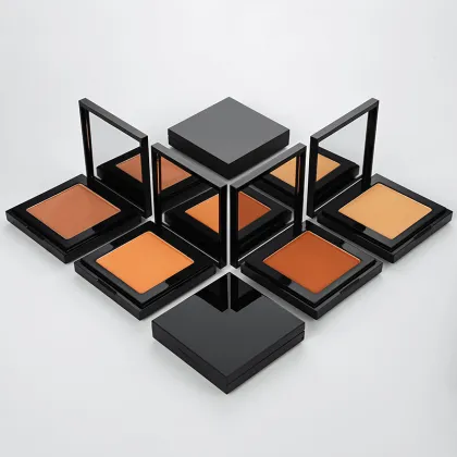 Private Label Waterproof Highlight Pressed Powder Makeup Compact Bronzer Contour Cosmetics