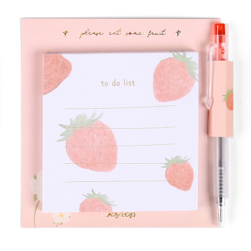 Joytop 4127 Strawberry Memo Pad with Pen Holder