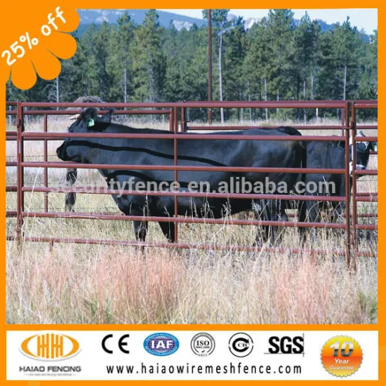 cost effective steel tube corral fencing panels for livestock cattle horse