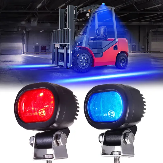 80V 3-inch Blue or Red Zone Light LED Forklift Hazard Lamp