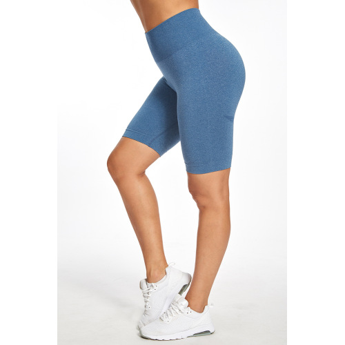 Leggings de yoga sin costuras recortados con pulso