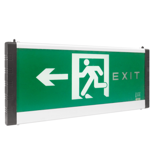 Emergency exit light signs for shopping malls