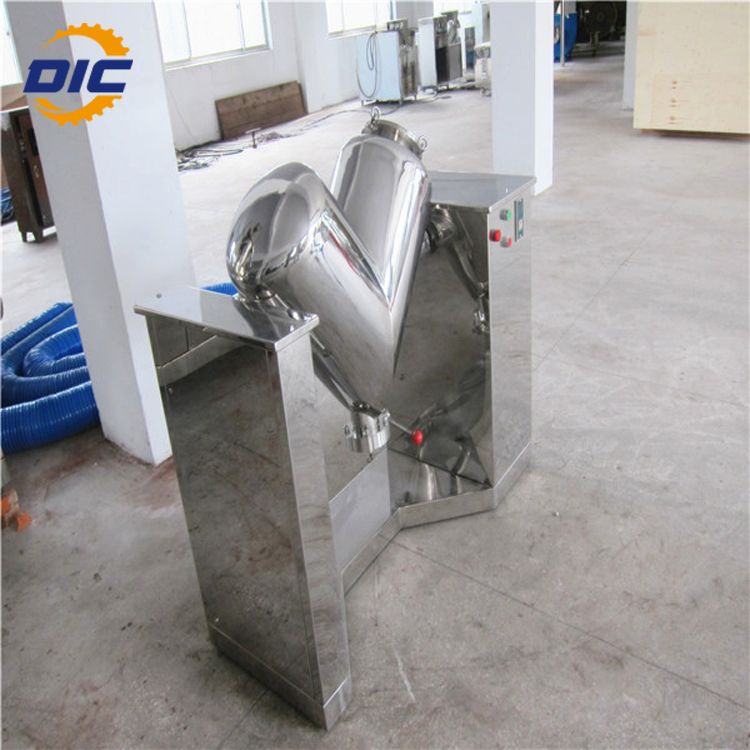 blending chemical industrial v shape dry powder mixer