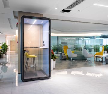 Portable Mobile Personal Cabine Pod Office Room Single Person Soundproof Pods With Ventilation