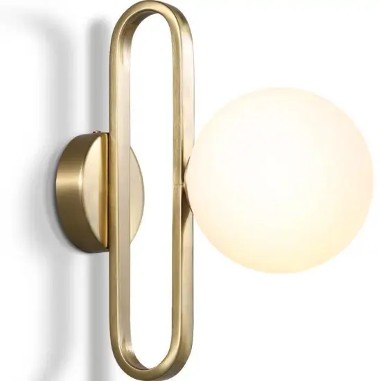 INSHINE White Ball Metal Wall Lamp