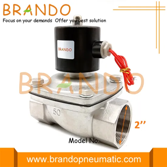 2S500-50 SUW-50 2'' Semi-direct Acting SS304 Solenoid Valve