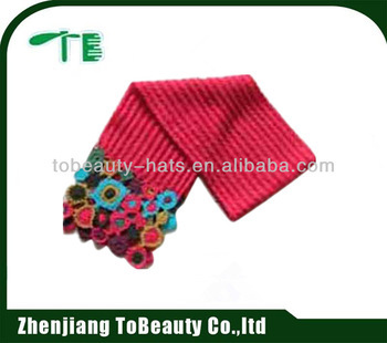 fashion mixed color knitted scarf