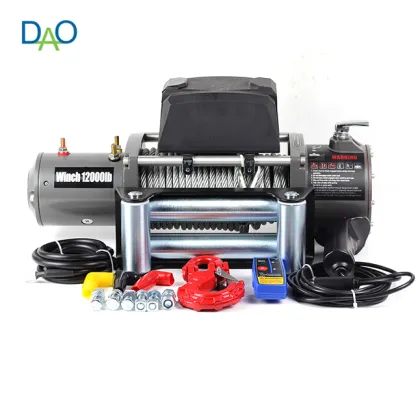 12000lbs Capacity Pull Wire Rope Winch