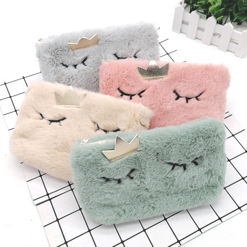 Sleep king make up plush pencil bag