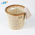 Handweaved Washable Plastic Rattan Laundry Towel Basket