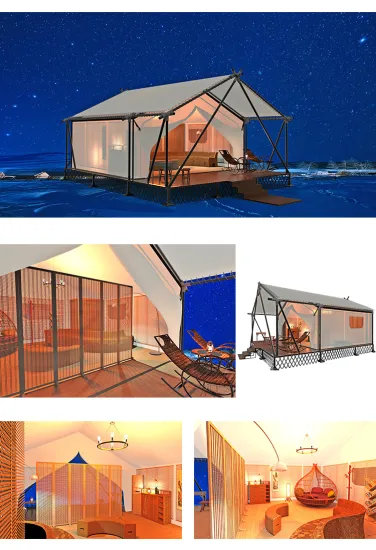 Wolong luxury safari tent glamping camping hotel tent