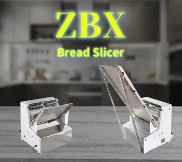 Commercial Electric Bread Slicer Machine Rotary Toast Cutter for Bakery