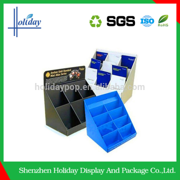 Supermarket corrugated cardboard counter display