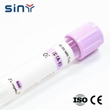 6ml K3 EDTA thu thập máu