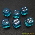 14.5MM Printing Precision Dice Translucent Blue 0.57inch