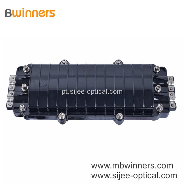 2 em 2 saídas em linha à prova d'água fechamento de emenda de fibra óptica de 96 núcleos