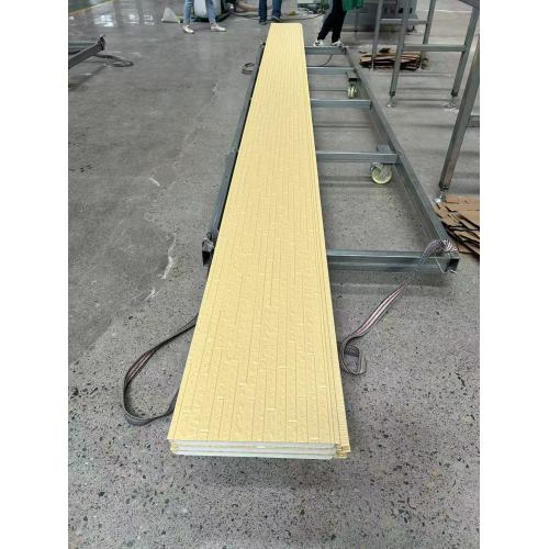 Yellow Long Stone Brick Pattern Metal Exterior Wall Insulation Decorative Panel