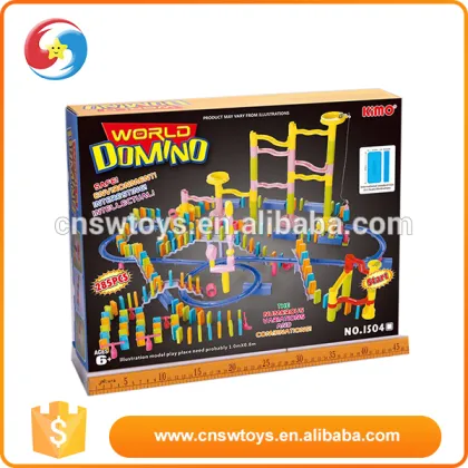 Lovely eco-friendly plastic safe multicolor domino wholesale