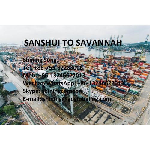 Foshan Sanshui Sea Freight to United States Savannah