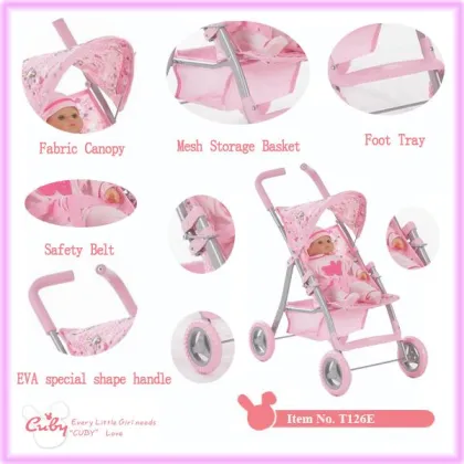 Silver Cross Baby Girls Doll Stroller