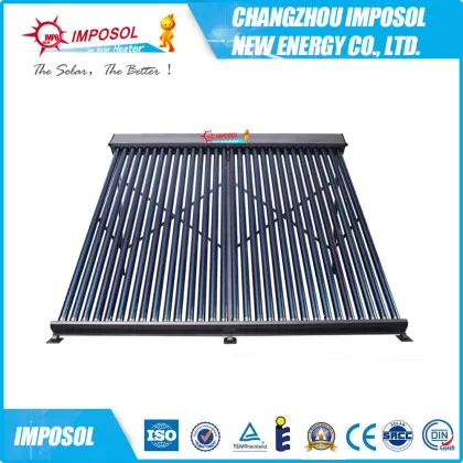 Split vacuum solar water collector