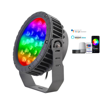 Smart RGB Flood Light - Alexa & Google Assistant Compatible, 36W AC85-265V IP67 Waterproof