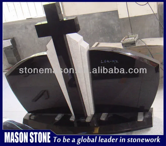 black celtic cross headstone