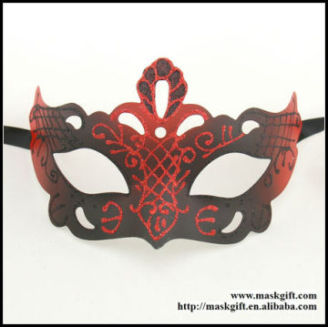 DA002-RBK Unique Venetian Ball Masks Red And Black Handpainted Halloween Masquerade Masks