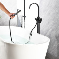 Waterfall Freestanding Tub Filler Faucet Matte Black