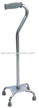 Alu. & steel four legs walking stick