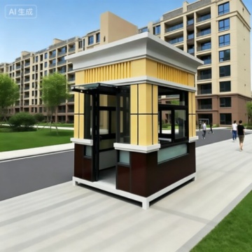 Elegant Foldable Steel Cabin for Park and Residential Gates