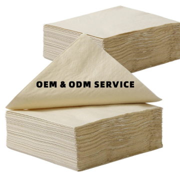 100% Bamboo Brown Disposable Biodegradable Tissue Napkins