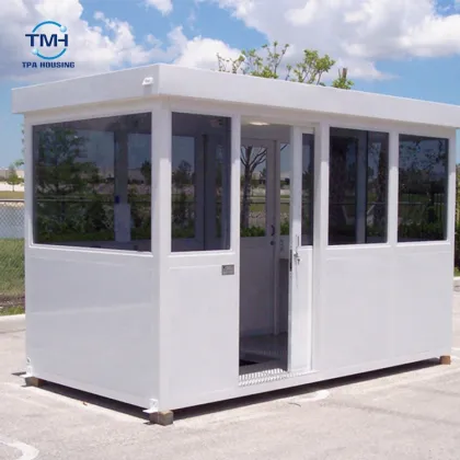 Sentry booth ready made home prefab sentry kiosk