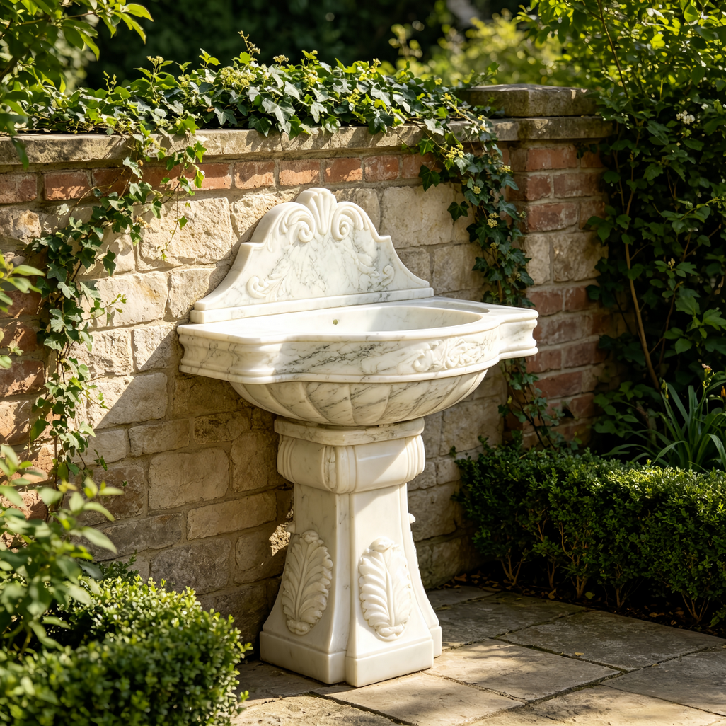 luxury-marble-birdbath-patio-decoration
