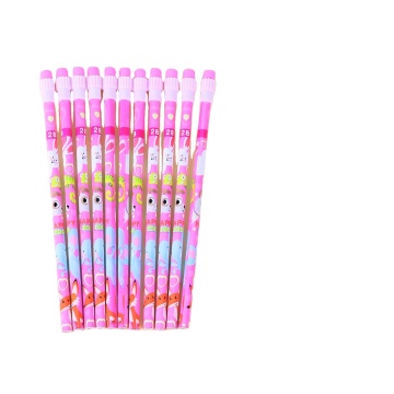 WEIBO Wholesale Cute Cartoon Zoo Pencils with Eraser and Sharpener for Kids