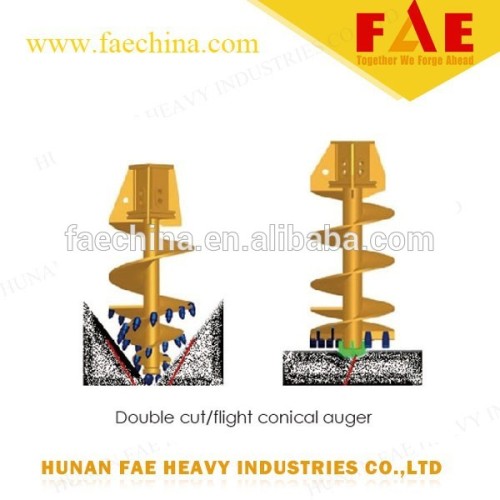 drilling auger with double start head ,customized cutting tooth,hot sales