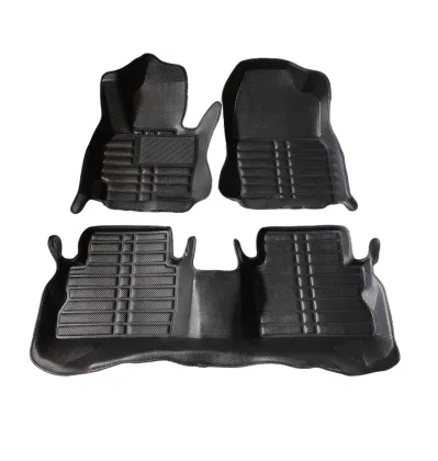 2024 Luxury 5D Car Foot Mats: Professional PVC Waterproof Leather Custom Set at Low Prices