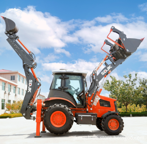 SDJK Mini Backhoe Tractor with Front End Loader for Sale
