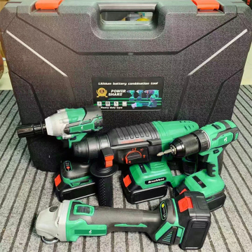 18V Cordless Drill Kit with Lithium Battery - Factory 21v Power Drills Tool Set