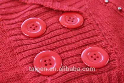 Hot Sale Children Girls Sweater V-Neck Red Girls Winter Sweater 100% Cotton K014