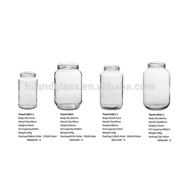 400ml flint food glass container