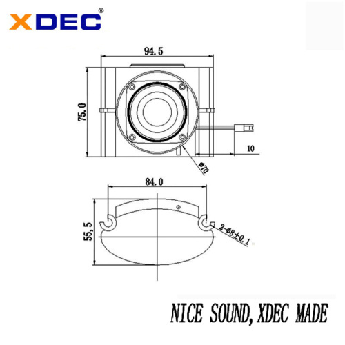 Quick reply 94.5X55.5X75mm 4Ohm 5W soundbox speaker