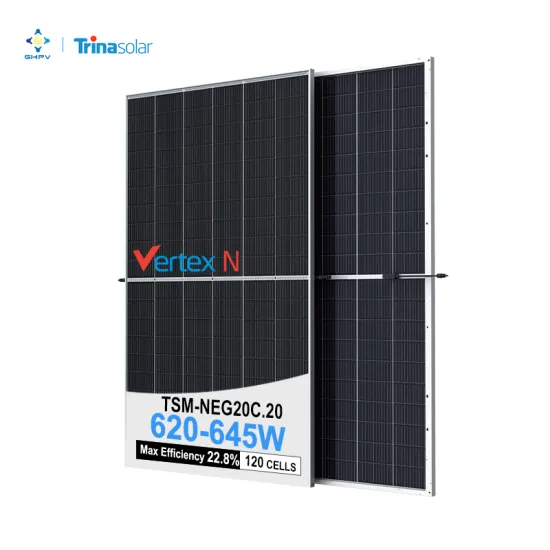High-Power Bifacial Dual Glass Solar Panels: Trina Solar TSM-NEG20C Series Offering 620W to 645W Output with Integrated Inverter