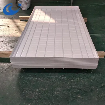 4x8 Hydroponic Floating Trays for Nursery Drain System