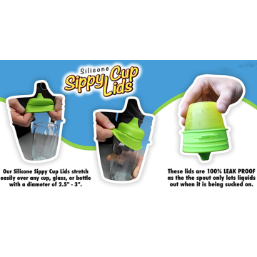 Anpassad matkvalitet Silikon Sippy Cup -lock