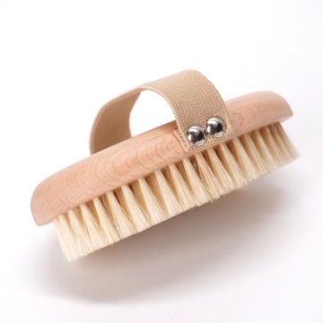Wholesale 100% Natural Wooden Sisal Bristle Dry Skin Body Brush