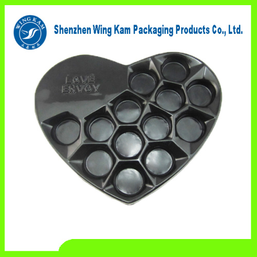 OEM Design Plastic Candies Heart Shape Boxes Packaging