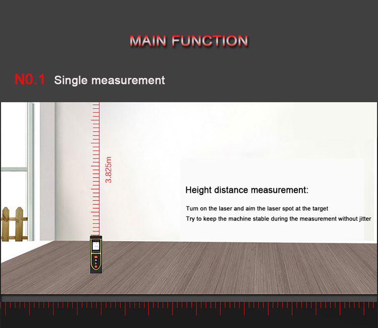 How to measureLaser Distance Meter distance