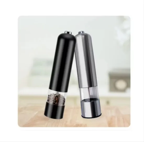 Wholesale Hot Selling Electric Spice Mill: Stainless Steel Black and White Pepper Grinder & Rose Salt Bottle Set